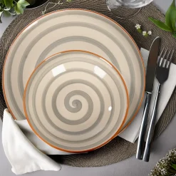 Servizio di piatti Glossy in Stoneware 12 pezzi