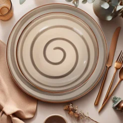 Servizio di piatti Helical in Stoneware 12 pezzi