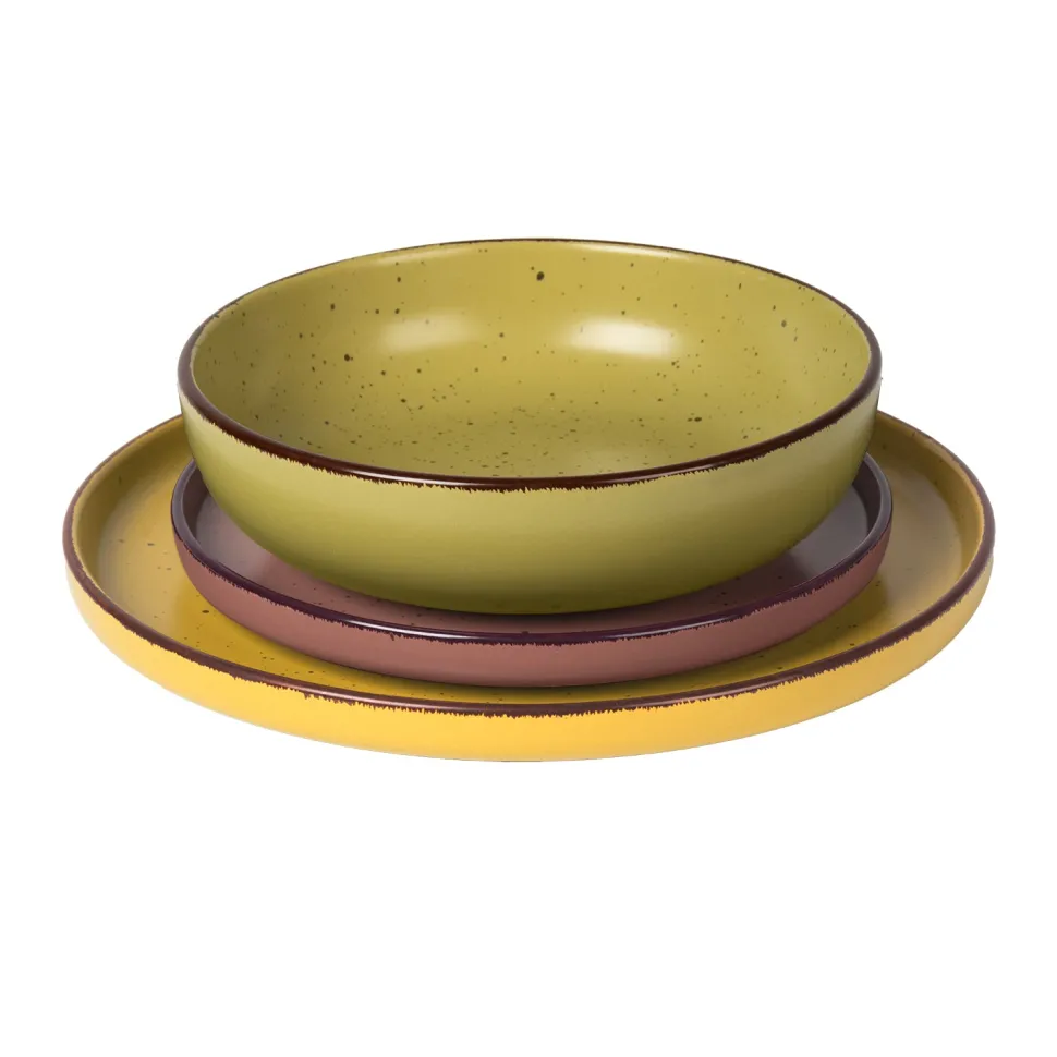 Servizio di piatti in stoneware Morelia 18 pezzi