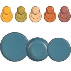 Servizio di piatti in stoneware Morelia 18 pezzi