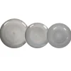 Servizio di piatti in stoneware Reactive Grey 18 pezzi