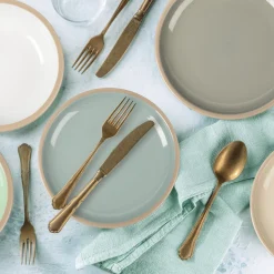 Servizio di piatti Kalamata in stoneware 18 pezzi
