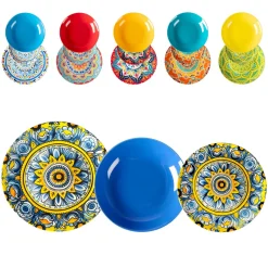 Servizio di piatti Linea Mandala in Porcellana 18 pezzi
