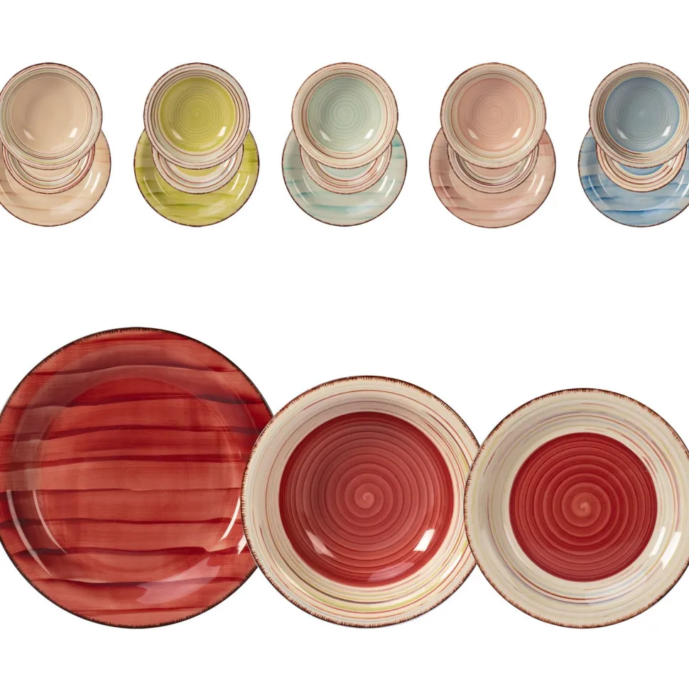 Servizio di piatti Melfi in stoneware 18 pezzi