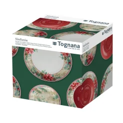 Servizio di piatti Sinfonia in porcellana Multicolor Linea Madison 18 pezzi