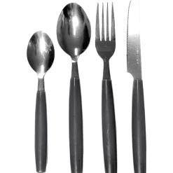 Servizio posate in acciaio inox 24 pezzi Avril Grigio