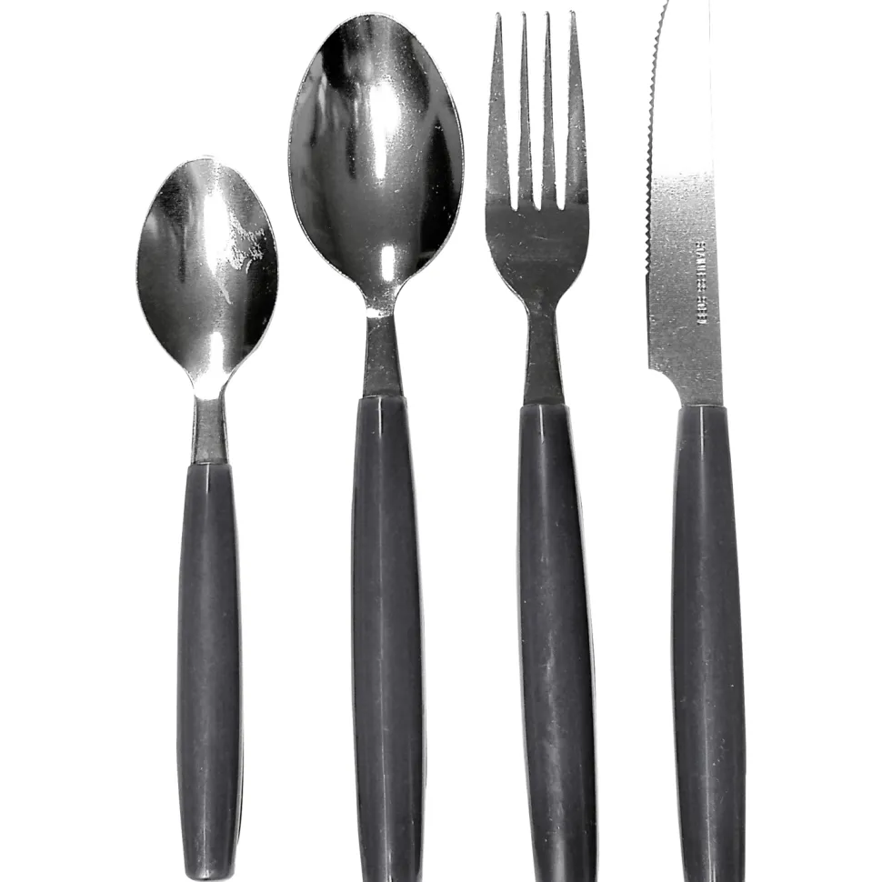Servizio posate in acciaio inox 24 pezzi Avril Grigio