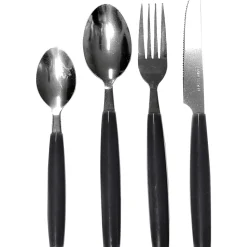 Servizio posate in acciaio inox 24 pezzi Avril Nero