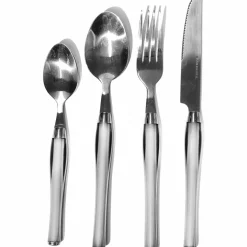 Servizio posate in acciaio inox Bianco 24 pezzi Sharon