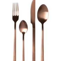 Servizio posate in acciaio inox Bronzo Satinato 24 pezzi Amaris Satin Bronze