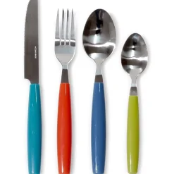 Servizio posate in acciaio inox Multicolor 24 pezzi Avril mix