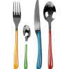 Servizio posate in acciaio inox Multicolor 24 pezzi Glossy mix Premium
