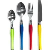 Servizio posate in acciaio inox Multicolor 24 pezzi Sharon Mix