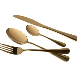 Servizio posate in acciaio inox Oro Lucido Ivòn 24 pezzi
