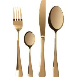 Servizio posate in acciaio inox Oro Lucido Ivòn 24 pezzi