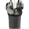 Servizio posate 24 pezzi colore nero in acciaio inox