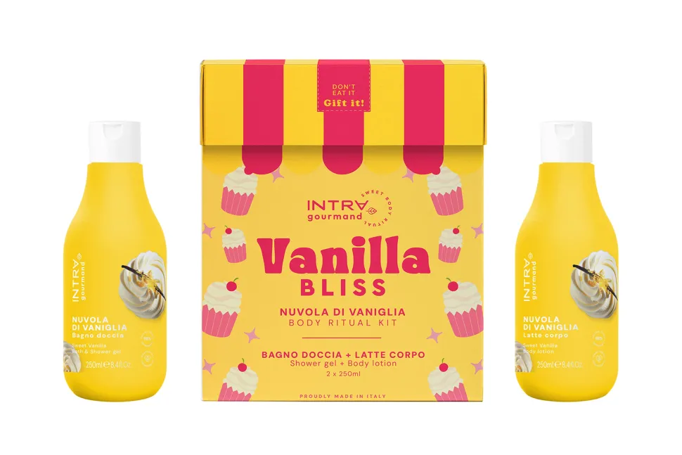 Set Bagno Doccia + Latte Corpo Intra Gourmand Vanilla Bliss 2x250 ml