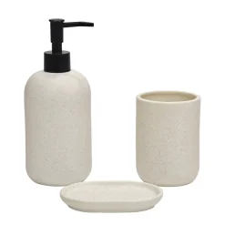 Set Bagno 3 pezzi in Ceramica Bianco