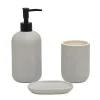 Set Bagno 3 pezzi in Ceramica Grigio