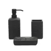 Set Bagno 3 pezzi in Ceramica Nero
