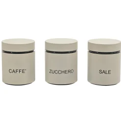 Set 3 barattoli da cucina Crema 75 cl