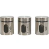 Set 3 barattoli da cucina Cromato 75 cl