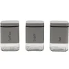 Set 3 barattoli da cucina Grigio 80 cl
