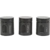 Set 3 barattoli da cucina Grigio Lucido 75 cl