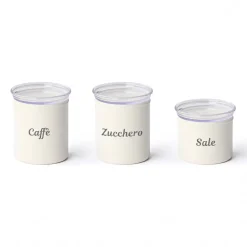 Set 3 Barattoli Ermetici Impilabili Linea Chef Line
