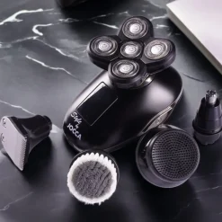 Set Barba 5 in 1 Rasoio Elettrico Uomo Ricaricabile