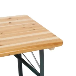Set Birreria da giardino con Tavolo e 2 panchine Pieghevoli