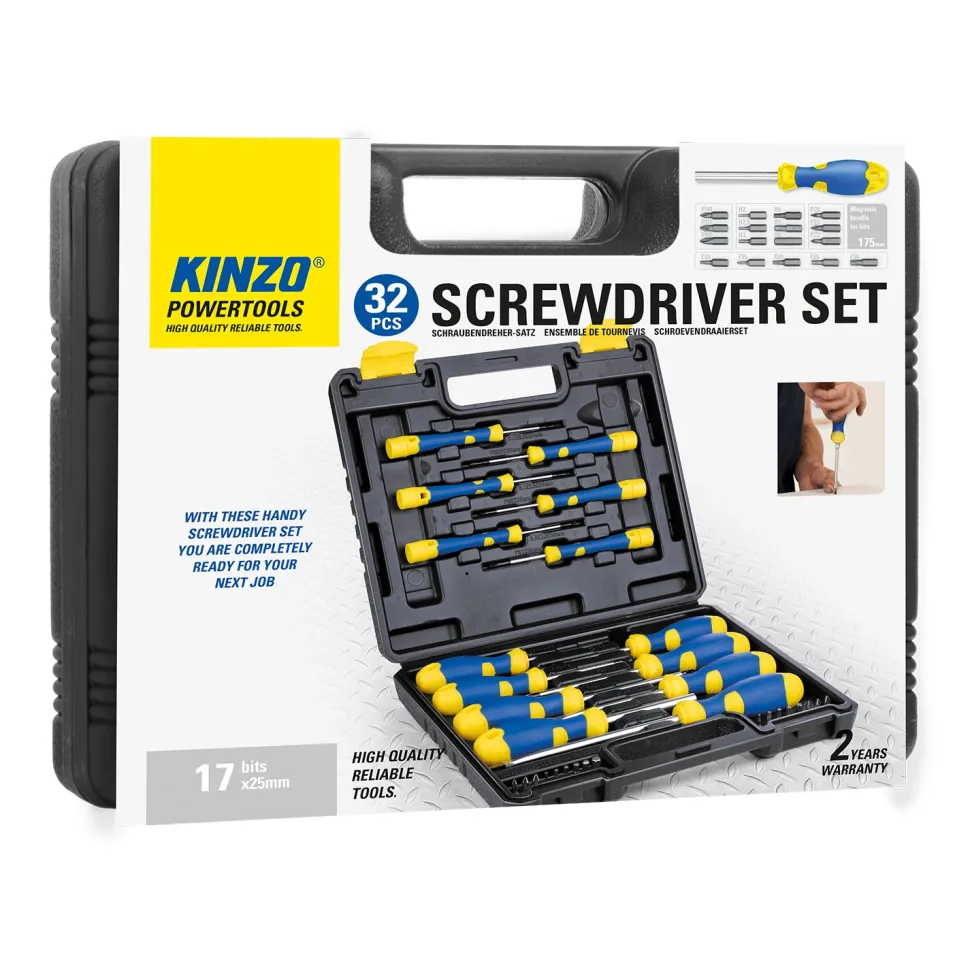 Set Cacciaviti Powertools 32 Pezzi