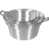 Set 3 Caldaie con Maniglie Linea La Contadina in Alluminio Puro 99,5%