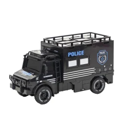 Set Camion Trasportatore RAIL con Mini Veicoli in Metallo Die-Cast e Luci