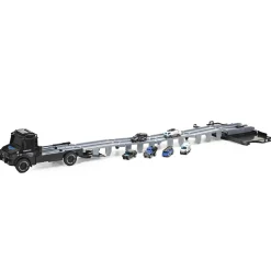 Set Camion Trasportatore RAIL con Mini Veicoli in Metallo Die-Cast e Luci