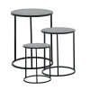 Set 3 Colonnine in Metallo Nero