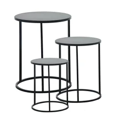 Set 3 Colonnine in Metallo Nero