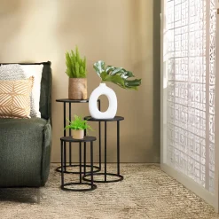 Set 3 Colonnine in Metallo Nero