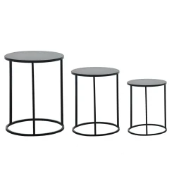 Set 3 Colonnine in Metallo Nero