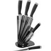 Set Coltelli Acciaio Inox con Stand a Ventaglio 6 pezzi