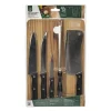 Set Coltelli con tagliere in legno 30x20 cm Linea Woodpine
