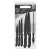 Set Coltelli con tagliere in Polipropilene 7 Pezzi Linea Black Shadow