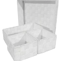 Set contenitori bianchi 4 pezzi