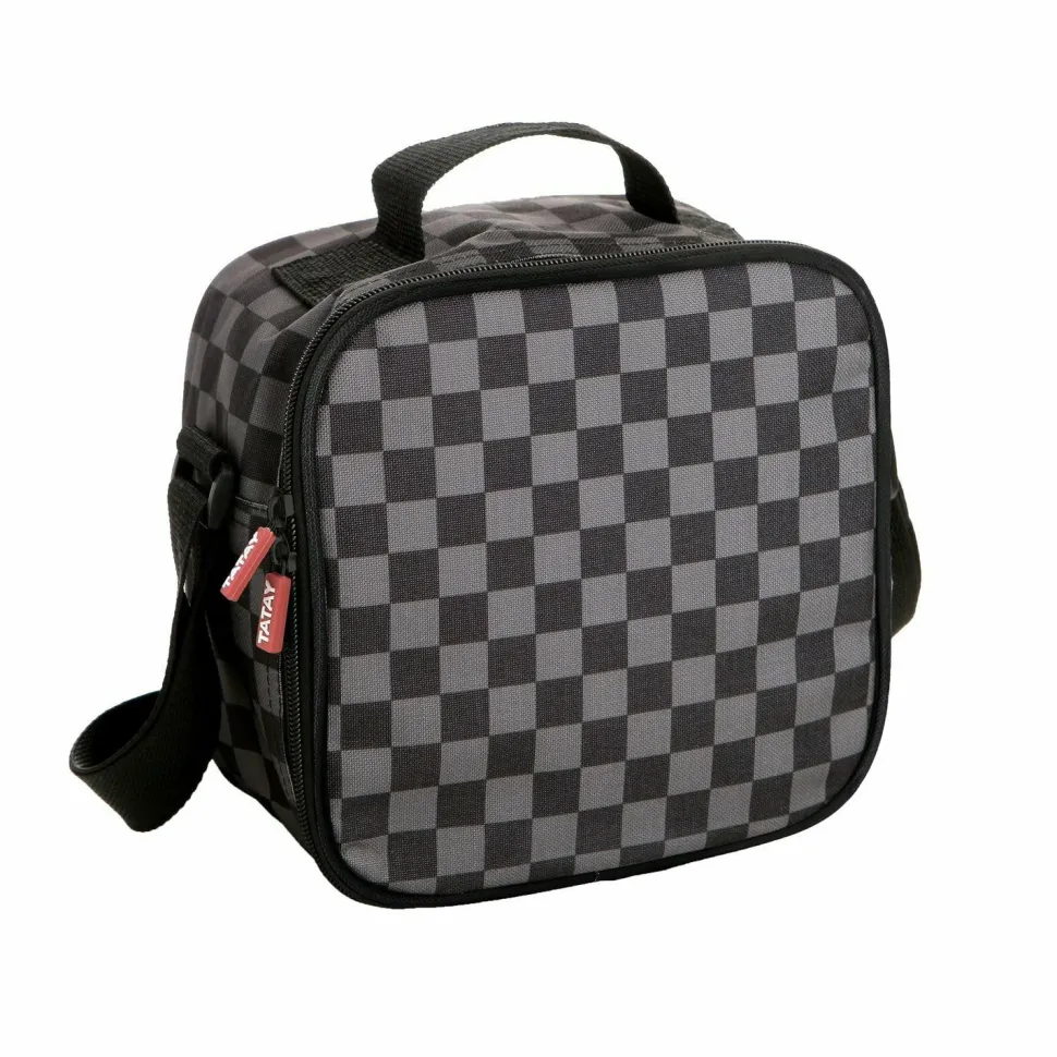 set 4 Contenitori e Borsa Termica Urban Food Casual Nero e Grigio