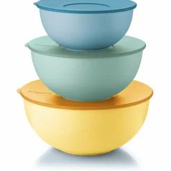Set 3 Contenitori Ermetici con Coperchio Multicolor