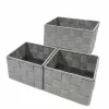Set contenitori grigio 3 pezzi