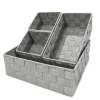 Set contenitori grigio 4 pezzi