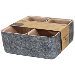 Set 4 Contenitori Portaoggetti