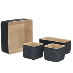 Set 4 Contenitori Portaoggetti