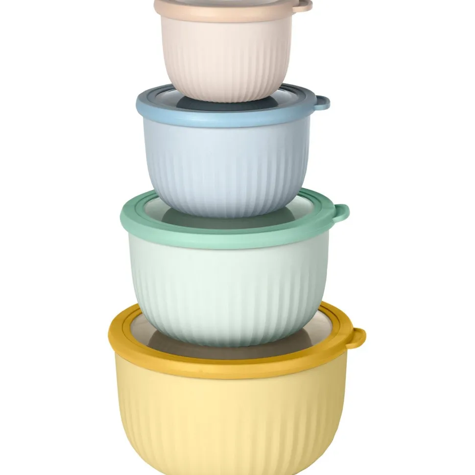 Set 4 Contenitori Rotondi Alt Linea Timeless con Coperchi Ermetici Multicolor